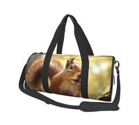 Travel Duffle Bag Weekender Bags For Men Women With Shoe Compartment Large Capacity Weekender Overnight Bag Red Rose Carry On Tote Bags Sport Gym Bag For Travel Yoga, Funny Squirrel, One Size