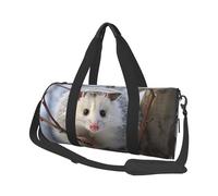 Travel Duffle Bag Weekender Bags For Men Women With Shoe Compartment Large Capacity Weekender Overnight Bag White Cat Carry On Tote Bags Sport Gym Bag For Travel Yoga, Opossum In Snow, One Size