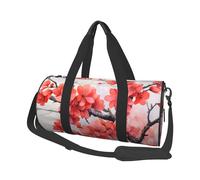 Travel Duffle Bag Weekender Bags For Men Women With Shoe Compartment Large Capacity Weekender Overnight Bag Golf Ball Carry On Tote Bags Sport Gym Bag For Travel Yoga, Red Plum Blossom, One Size