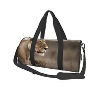 Travel Duffle Bag Weekender Bags For Men Women With Shoe Compartment Large Capacity Weekender Overnight Bag Little White Bulldog Carry On Tote Bags Sport Gym Bag For Travel Yoga, Lioness With Cub, One