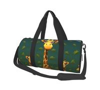 Travel Duffle Bag Weekender Bags for Men Women with Shoe Compartment Large Capacity Weekender Overnight Bag Christmas Snowflake Carry On Tote Bags Sport Gym Bag for Travel Yoga, Cartoon Giraffe, One