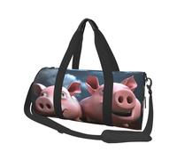 Travel Duffle Bag Weekender Bags for Men Women with Shoe Compartment Large Capacity Weekender Overnight Bag Funny 3D Piggies Carry On Tote Bags Sport Gym Bag for Travel Yoga