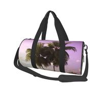 Travel Duffle Bag Weekender Bags For Men Women With Shoe Compartment Large Capacity Weekender Overnight Bag Cute Black Pug Carry On Tote Bags Sport Gym Bag For Travel Yoga, Tropical Tree, One Size