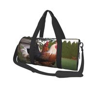 Travel Duffle Bag Weekender Bags For Men Women With Shoe Compartment Large Capacity Weekender Overnight Bag Beach Dunes Carry On Tote Bags Sport Gym Bag For Travel Yoga, BackYard Chickens, One Size