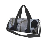 Travel Duffle Bag Weekender Bags For Men Women With Shoe Compartment Large Capacity Weekender Overnight Bag Ballroom Dance Carry On Tote Bags Sport Gym Bag For Travel Yoga, Black Crow Birds, One Size