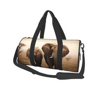 Travel Duffle Bag Weekender Bags for Men Women with Shoe Compartment Large Capacity Weekender Overnight Bag Watercolor Duck Carry On Tote Bags Sport Gym Bag for Travel Yoga, Wild Animals Elephants,