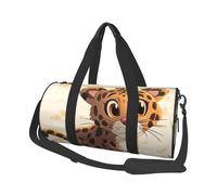 Travel Duffle Bag Weekender Bags for Men Women with Shoe Compartment Large Capacity Weekender Overnight Bag Abstract Green Snake Carry On Tote Bags Sport Gym Bag for Travel Yoga, Cute Jaguar, One Size