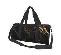 Travel Duffle Bag Weekender Bags for Men Women with Shoe Compartment Large Capacity Weekender Overnight Bag Gold Black Marble Carry On Tote Bags Sport Gym Bag for Travel Yoga