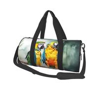 Travel Duffle Bag Weekender Bags For Men Women With Shoe Compartment Large Capacity Weekender Overnight Bag Peacock Carry On Tote Bags Sport Gym Bag For Travel Yoga, Parrots, One Size