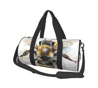 Travel Duffle Bag Weekender Bags for Men Women with Shoe Compartment Large Capacity Weekender Overnight Bag Watercolor Duck Carry On Tote Bags Sport Gym Bag for Travel Yoga, Watercolor Bee, One Size