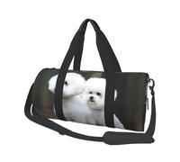 Travel Duffle Bag Weekender Bags For Men Women With Shoe Compartment Large Capacity Weekender Overnight Bag Bichon Frise Carry On Tote Bags Sport Gym Bag For Travel Yoga, Bichon Frise, One Size