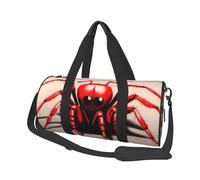 Travel Duffle Bag Weekender Bags for Men Women with Shoe Compartment Large Capacity Weekender Overnight Bag Cute Little Red Spider Carry On Tote Bags Sport Gym Bag for Travel Yoga
