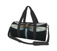 Travel Duffle Bag Weekender Bags for Men Women with Shoe Compartment Large Capacity Weekender Overnight Bag Abstract Green Snake Carry On Tote Bags Sport Gym Bag for Travel Yoga, Dragonfly, One Size