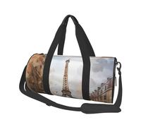Travel Duffle Bag Weekender Bags for Men Women with Shoe Compartment Large Capacity Weekender Overnight Bag Yellow Banana Carry On Tote Bags Sport Gym Bag for Travel Yoga, Watercolor Paris, One Size
