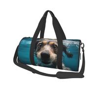 Travel Duffle Bag Weekender Bags for Men Women with Shoe Compartment Large Capacity Weekender Overnight Bag Vintage Hawaii Carry On Tote Bags Sport Gym Bag for Travel Yoga, Underwater Dog, One Size
