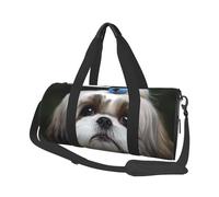 Travel Duffle Bag Weekender Bags For Men Women With Shoe Compartment Large Capacity Weekender Overnight Bag Black German Shepherd Dog Carry On Tote Bags Sport Gym Bag For Travel Yoga, Shih Tzu Dog,