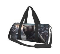 Travel Duffle Bag Weekender Bags for Men Women with Shoe Compartment Large Capacity Weekender Overnight Bag Red Lobster Print Carry On Tote Bags Sport Gym Bag for Travel Yoga, Winter Bear, One Size