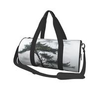 Travel Duffle Bag Weekender Bags for Men Women with Shoe Compartment Large Capacity Weekender Overnight Bag Foggy Mountain Pine Tree Carry On Tote Bags Sport Gym Bag for Travel Yoga