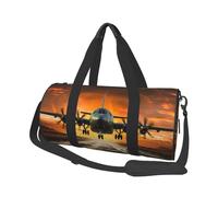 Travel Duffle Bag Weekender Bags For Men Women With Shoe Compartment Large Capacity Weekender Overnight Bag Monarch Butterflies Carry On Tote Bags Sport Gym Bag For Travel Yoga, Plane Landing On