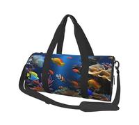 Travel Duffle Bag Weekender Bags For Men Women With Shoe Compartment Large Capacity Weekender Overnight Bag Native Tribes Carry On Tote Bags Sport Gym Bag For Travel Yoga, Marine Life, One Size