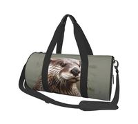 Travel Duffle Bag Weekender Bags For Men Women With Shoe Compartment Large Capacity Weekender Overnight Bag Cute Black Pug Dog Carry On Tote Bags Sport Gym Bag For Travel Yoga, Otter Animal, One Size