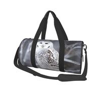 Travel Duffle Bag Weekender Bags for Men Women with Shoe Compartment Large Capacity Weekender Overnight Bag Winter White Owl Carry On Tote Bags Sport Gym Bag for Travel Yoga