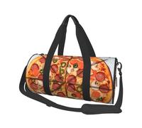 Travel Duffle Bag Weekender Bags for Men Women with Shoe Compartment Large Capacity Weekender Overnight Bag Animal Schnauzer Dog Carry On Tote Bags Sport Gym Bag for Travel Yoga, I Love Pizza, One