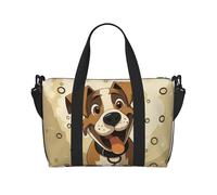 Travel Duffle Bag Weekender Bags for Women Adjustable Large Capacity Travel Overnight Bags Foldable Carry On Tote Bags Lightweight Sport Gym Bag for Travel/Gift, Cartoon Dog Bone, One Size