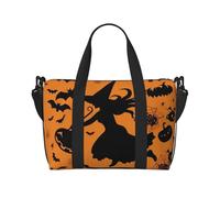 Travel Duffle Bag Weekender Bags for Women Adjustable Large Capacity Travel Overnight Bags Foldable Carry On Tote Bags Lightweight Sport Gym Bag for Travel/Gift, Halloween Witch Flying, One Size