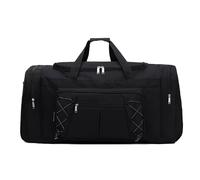 Travel Duffle Bags for Men Weekender Over Night Carry On Bag Lightweight Extra Large Oxford Duffel Gym Sturdy Luggage Water-Proof for Men & Women 26" (Blue Gold), Red Gold, XL (Pure Black)