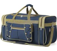 Travel Duffle Bag for Men and Women, Lightweight Extra Large 65L, Water-Resistant Gym, Sports, Luggage, Weekender, Overnight Bag with Shoulder Strap, Multi-Pockets, Foldable