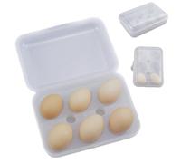 Travel Egg Storage Box - Protective Egg Carrier with 6 Compartments, Shockproof Kitchen Case, Durable Portable Food Container, Compact Camping Storage Holder, Safe Egg Holder