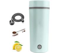 Travel Electric Kettle 350ml Heating Capacity Portable Cup 300w Kettles Electric Fast Boil Quiet Kettle Cordless Kettle for Boiling Water for Making Tea Coffee Milk (Green)