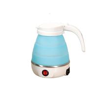 Travel Electric Kettle, 600ml Foldable Small Electric Kettle, Portable Kettle, Foldable Kettle, 220V(White)(Blue)