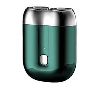 Travel Electric Shaver - 2024 Double Head Face Storm Shaver, Pocket Size Rotary Electric Shaver, Waterproof Face Storm Shaver, Rechargeable for Moisture and Dry Use