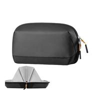 Travel Electronics, Cable Bag, Professional Battery Case 235g for Daily Necessities Tech Organizer Cable Storage Box 180 Degree Opening Portable Device Management Gear Modern