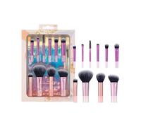 Travel Fantasy Mini Brush Kit, Makeup Brushes For Eyeshadow, Highlight, Contour, Powder, and Concealer, Travel-Sized Brushes and Cosmetic Bag, Synthetic Bristles, 11 Piece Set