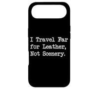 Travel Far Leather Not Scenery Funny Quotes Case for iPhone Air