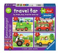 Ravensburger Travel Far My First Puzzle - 2, 3, 4 & 5 Piece Toddler Jigsaw Set