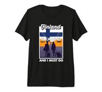 Travel Finland is Calling and I Must Go Finland Premium T-Shirt