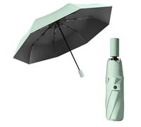 Travel Folding Umbrella with Automatic Open/Close Handle for Men Women Kids/Blocking/Portable Golf/Car Compact Umbrella/Lightweight Small Backpack/Rain Sun Anti UPF 50 UV Protection 99.9%