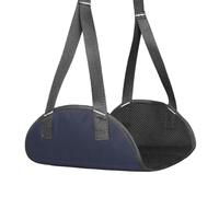 Travel Foot Hammock for Long Trip Airplanes Train Office Lightweight Practical Mesh Fabric Foldable Compact Foot Rest Space Saving Travel Accessories