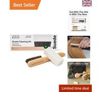 Travel-Friendly 2-Piece Suede & Leather Cleaner Set - Brush and Eraser Combo