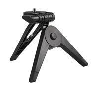 Travel Friendly Adjustable Foldable Travel Action Cameras Tripod with 1/4 Screw Mount for Photography Content Creators Compact Video Tripod