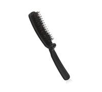 Travel-friendly folding bristle brush with nylon and boar bristles for gentle dismantling suitable for male and female hair grooming