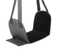 Travel Friendly Foot Hammock Removable Relief Systems Memory Foam Pad Wide Antislip Base Ergonomic Tilt for Leg Comfort Adjustable Airline Foot Rest