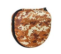 Travel friendly headphone storage bag is a compact travel headphone organizer with reinforced fabric and intelligent cable management pocket