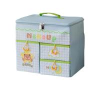 Travel Friendly Jewelry Storage Case with Sliding Trays and Multi Layer Cosmetic Organization Systems Slide Out Cosmetic Storage Case