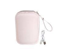 Travel Friendly Makeup Case Portable Makeup Box Travel Makeup Organizers with LED Light Leather Jewelry Box for Jewelry