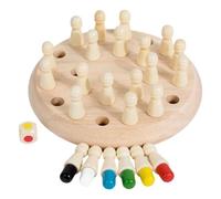 Travel-Friendly Memory Stick Game Sensory Development Educational Toy for Preschoolers with Matching Puzzle Challenges Wooden Memory Matching Stick Chess